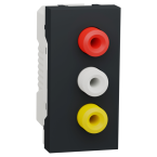  Prise RCA triple 1m Anth 