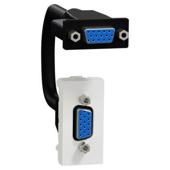  Prise VGA HD15 female 1m Blanc 