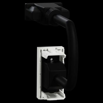  Prise VGA HD15 female 1m Blanc 