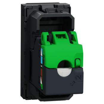  Prise RJ45 x1 cat6AFTP 1m Anth 