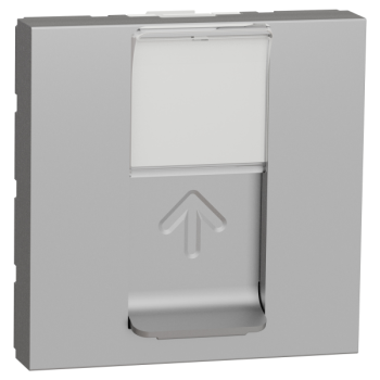  Prise RJ45 x1 cat6AFTP 2m Alu 