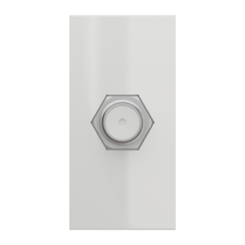  Prise TV type F 1m Blanc 