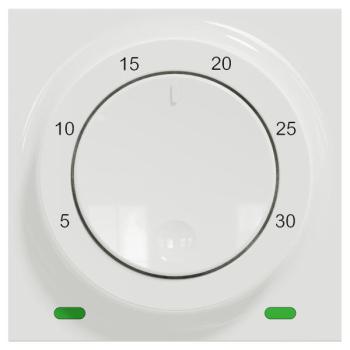  Thermostat chauf/clim 8A Blanc 