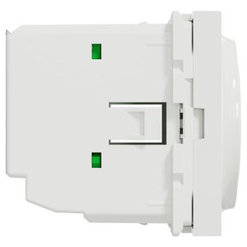  Thermostat chauf/clim 8A Blanc 