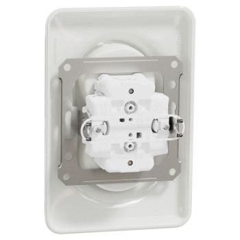  Prise 2x2P+T FR vis Blanc bo1P 