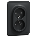  Prise 2x 2P+T FR vis Anth bo1P 