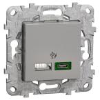  Charg USB A+C 45W 2mod alu 