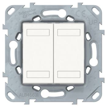  Unica KNX 4BP led blanc +supp 