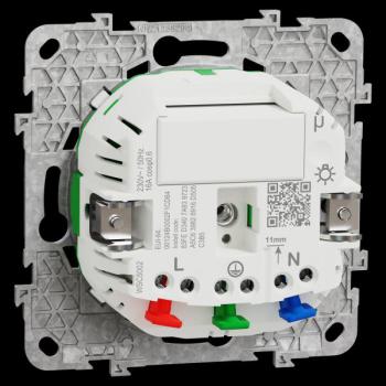  Wiser 2P+T Connect�e 16A Blanc 