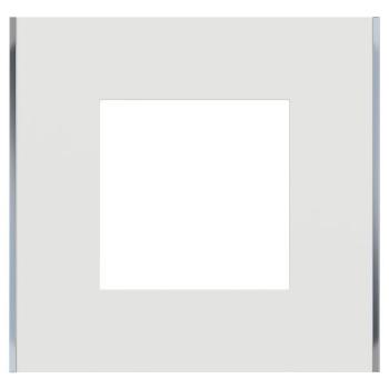  Unica D plaq blanc/argent 1P 