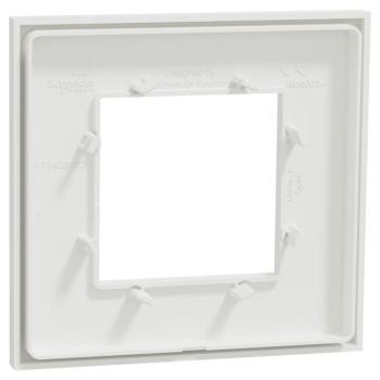  Unica D plaq blanc/argent 1P 
