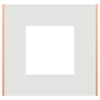  Unica D plaq blanc/cuivre 1P 