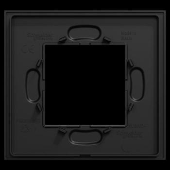  Unica D plaq gomme noire 1P 