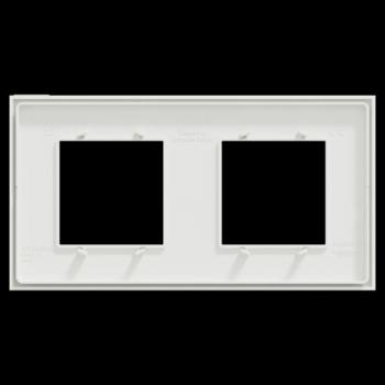  Unica D plaq blanc/argent 2P 