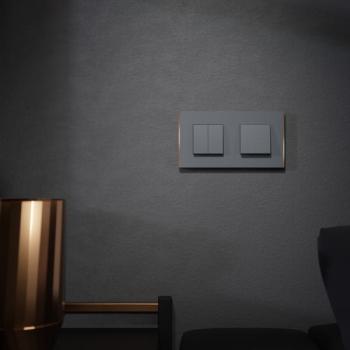  Unica D plaq anth/cuivre 2P 