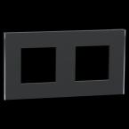  Unica D plaq anth/argent 2P 