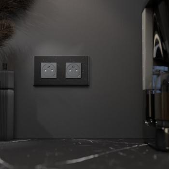  Unica D plaq recycl noir 2P 