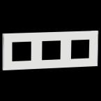  Unica D plaq blanc/argent 3P 