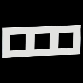  Unica D plaq blanc/argent 3P 