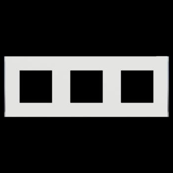  Unica D plaq blanc/argent 3P 