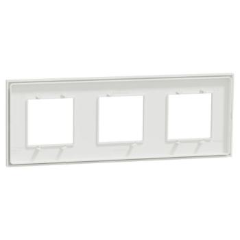  Unica D plaq blanc/argent 3P 