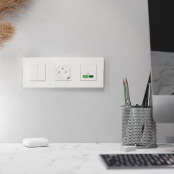  Unica D plaq blanc/argent 3P 