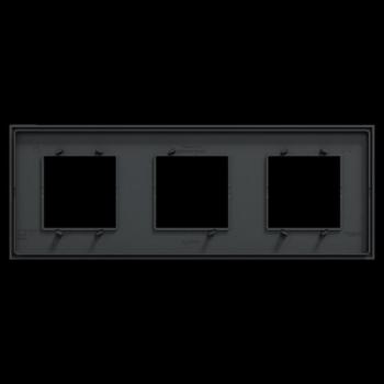  Unica D plaq anth/argent 3P 