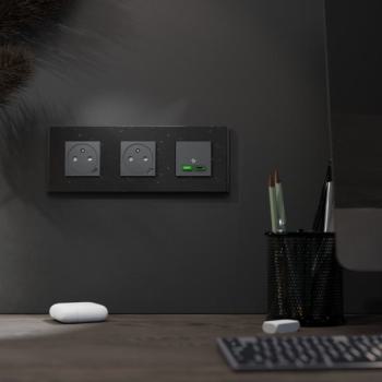  Unica D plaq recycl noir 3P 