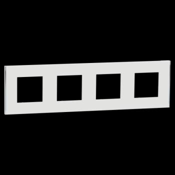  Unica D plaq blanc/argent 4P 