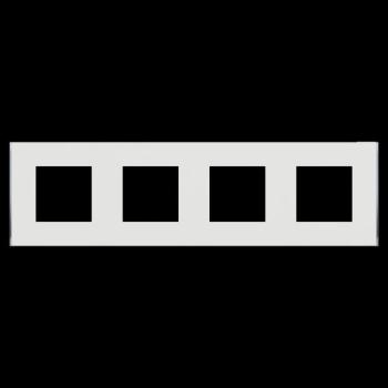  Unica D plaq blanc/argent 4P 