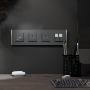  Unica D plaq anth/cuivre 4P 