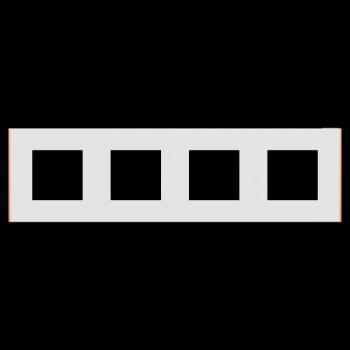  Unica D plaq blanc/cuivre 4P 