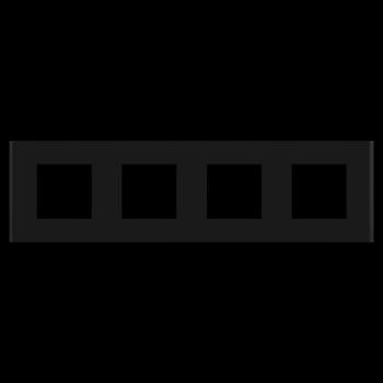  Unica D plaq gomme noire 4P 