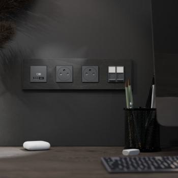  Unica D plaq ardoise 4P 