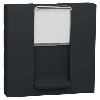  Prise 1 RJ45 S-One 2m Anth 