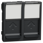  Prise 2 RJ45 S-One 2m Anth 