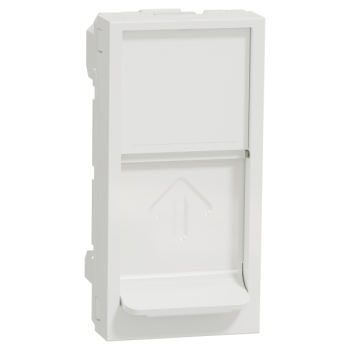  Prise 1 RJ45 Keyst/Syst 1m Bla 