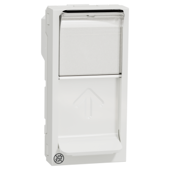  Prise 1 RJ45 Keyst 1m Blc ant 