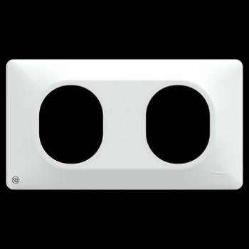  Plaque 2 postes Hor 71mm AntiB 