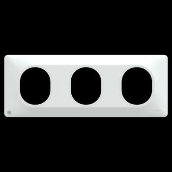  Plaque 3 postes Hor 71mm AntiB 