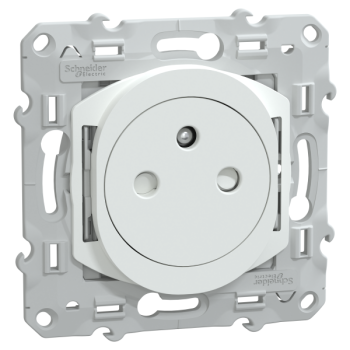  Prise 2P+T affleurante Blanc 