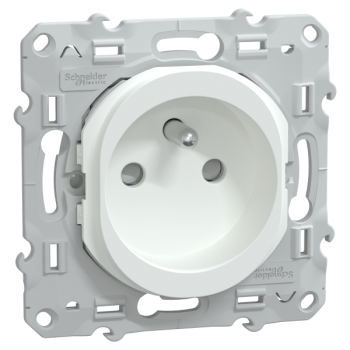  Prise 2P+T � puits Auto Blanc 