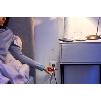  Combi 2P+T affl + USB-C Blanc 