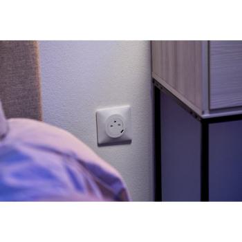  Combi 2P+T affl + USB-C Blanc 