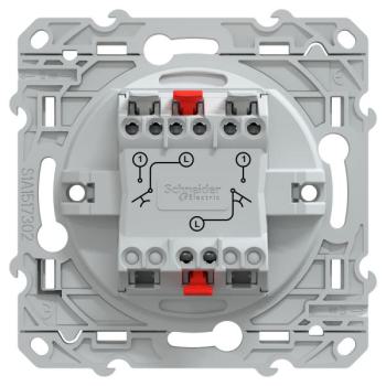  Double Poussoir Blanc 