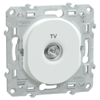  Prise TV simple blanc 