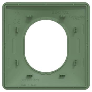  Plaque 1 poste Vert F 