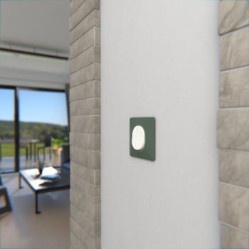  Plaque 1 poste Vert F 