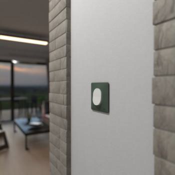  Plaque 1 poste Vert F 