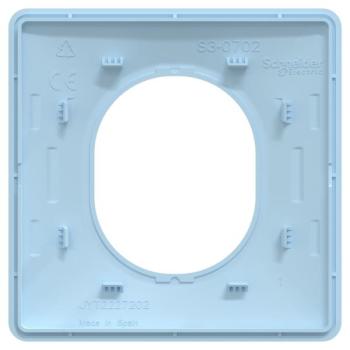  Plaque 1 poste Bleu A 